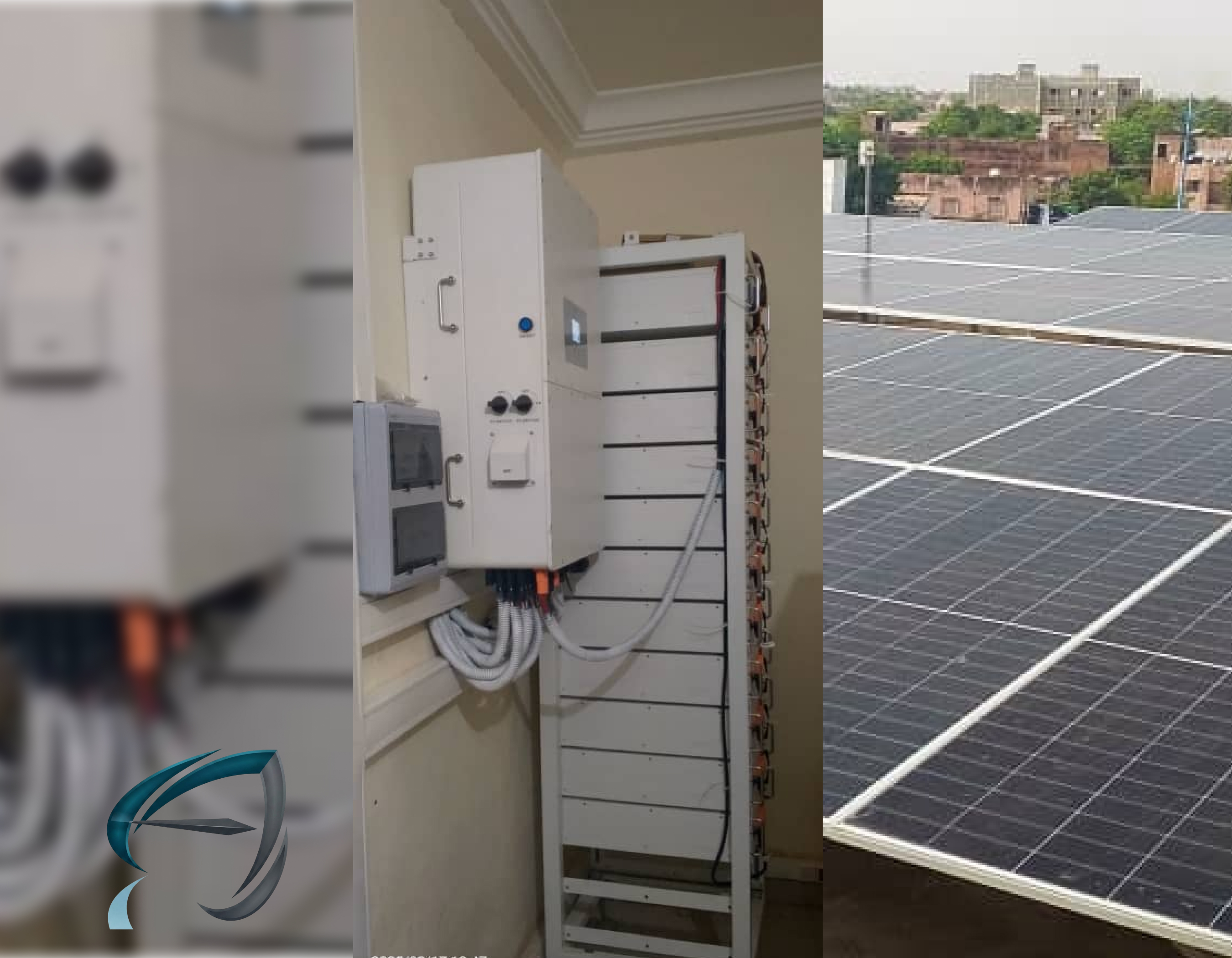 CHAMP DE 63KWc, 50KVA TRIPHASE, 60 extensible à120KWH